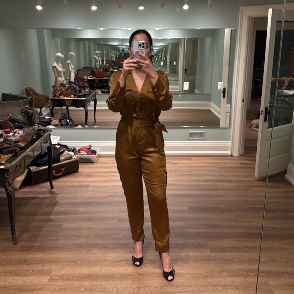 Elegant Brown Jumpsuit